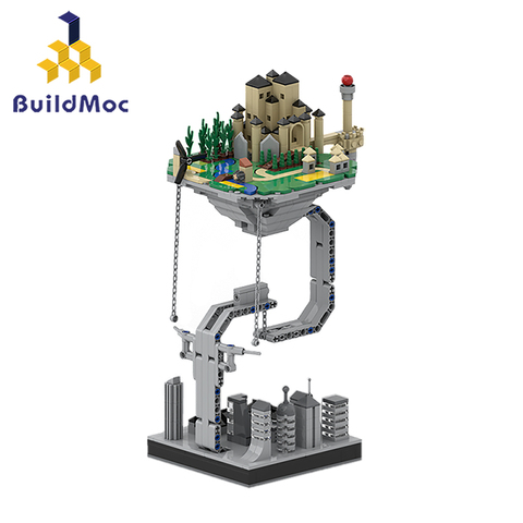 Constructor BuildMOC, esculturas de Castillo, bloques de construcción de gravedad suspendida, equilibrio de Física dinámico, bloques novedosos, juguetes para niños ► Foto 1/2