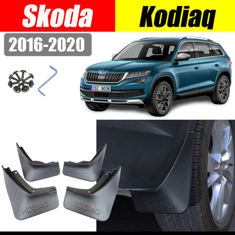 Para skoda kodiaq 2022-2022 accesorios de auto guardabarros coche splash guardabarros splash guardias aletas trasera delantera barro guardias ► Foto 1/6