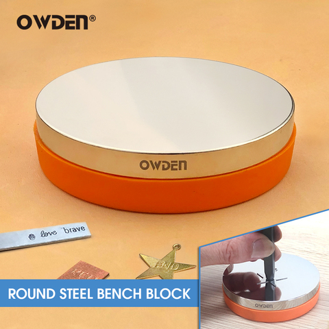 OWDEN-Bloque de Banco de acero y Metal para joyería, herramienta de estampado (sin rebote) ► Foto 1/6