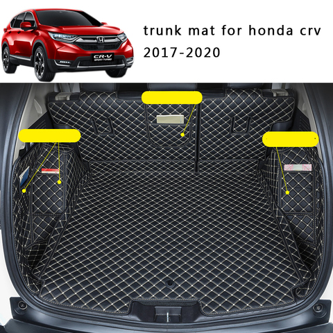 De cuero estera de maletero de coche de carga del trazador de líneas para Honda Crv 2022 5th cr-v alfombra Interior Accesorios ► Foto 1/5