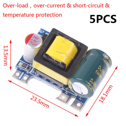 AC-DC Mini de 110V, 120V, 220V, 230V, V a 5V, 12V, módulo de fuente de alimentación al por mayor, 5 uds. ► Foto 1/6