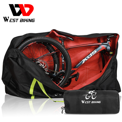 WEST BIKING-Bolsa de transporte portátil para bicicleta de montaña de 14 
