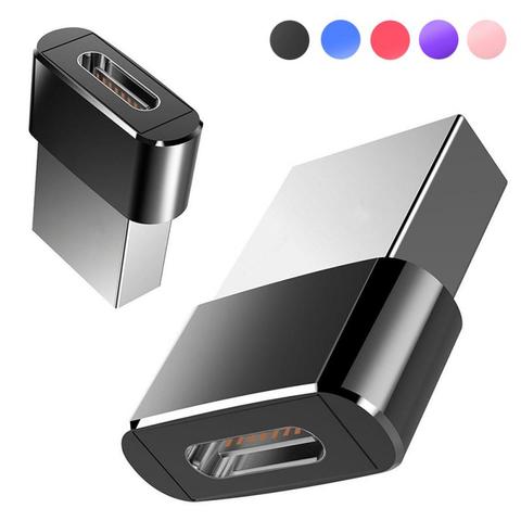 ¡Envío rápido! Unidad Flash USB-C de calidad, adaptador USB 2,0 macho a hembra tipo c, adaptador de ordenador y teléfono ► Foto 1/6