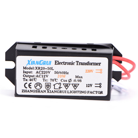 Controlador de fuente de alimentación LED, Transformador electrónico de 20W AC 220V a 12V ► Foto 1/6