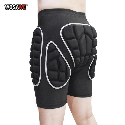 WOSEWE pantalones cortos para motocicleta, protección de cadera, pantalones cortos para esquí, pantalones protectores para Snowboard, pantalones cortos para Skate en descenso ► Foto 1/6