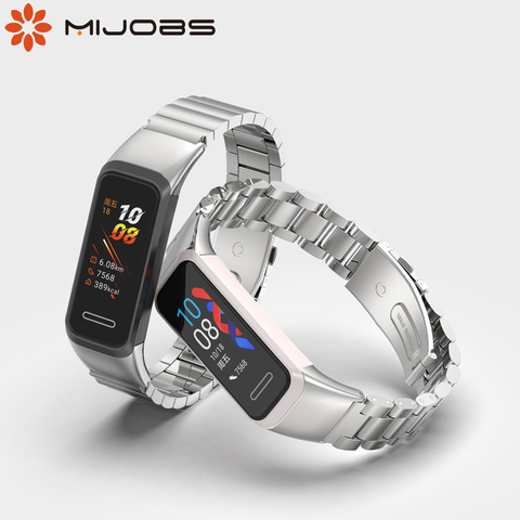 Para Huawei Band 4 correa de Metal pulsera de muñeca para Huawei Band 5i pulseras Acero inoxidable Milanese accesorios de repuesto ► Foto 1/6