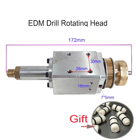 EDM de electrodo tubo girar la longitud de la cabeza 172mm pequeño agujero EDM máquina de perforación ► Foto 1/6