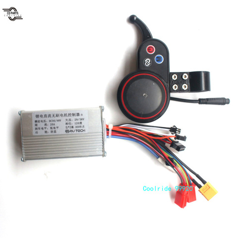 NJAX-controlador de Motor de CC sin escobillas con interruptor de aceleración LCD, para patinete eléctrico y bicicleta eléctrica, 36V, 48V, 450W ► Foto 1/6