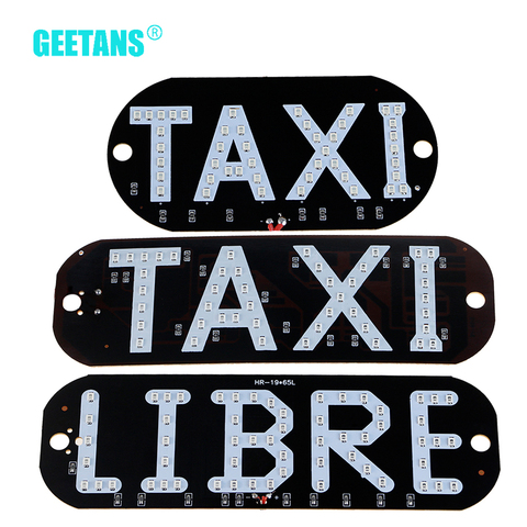 Geetans-luz indicadora Led para parabrisas de Taxi, señal 4 colores, 3 modelos, lámpara para Taxi, 12V, BG, 1 ud. ► Foto 1/6