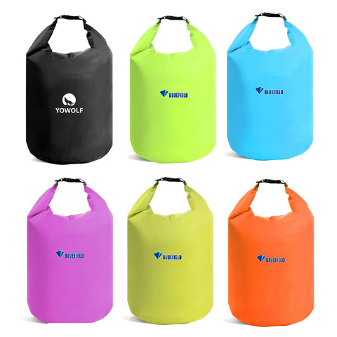 Bluefield 5 colores 10L 20L al aire libre natación bolsa impermeable Camping Rafting almacenamiento bolsa seca con gancho de correa ajustable ► Foto 1/6