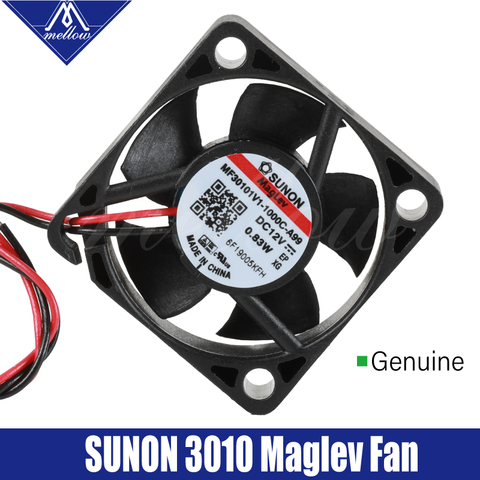 Mellow Sunon-cojinete de suspensión magnética de 12V, ventilador de 30x30x10mm, 3010s, CC, refrigeración, extrusora V6, piezas de accesorios de impresora 3D, 3010 ► Foto 1/6