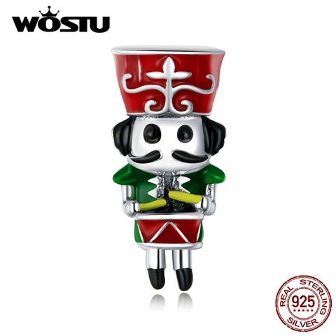 WOSTU-abalorios de plata de ley 925 con diseño de muñeca, Charms para pulsera customizable, con diseño de dibujos animados, para regalo de Navidad, CQC1638 ► Foto 1/6