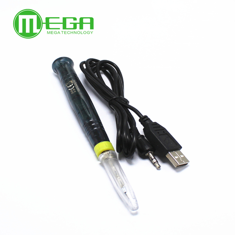 Mini USB eléctrico portátil de 2A, 5V, 8W, pluma de pistola para soldar, punta con Interruptor táctil, tapa protectora ► Foto 1/2