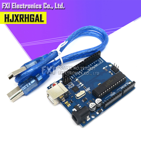 1 Set UNO R3 ATMEGA16U2 + MEGA328P Chip para Arduino UNO R3 Placa de Desarrollo + CABLE USB ► Foto 1/3