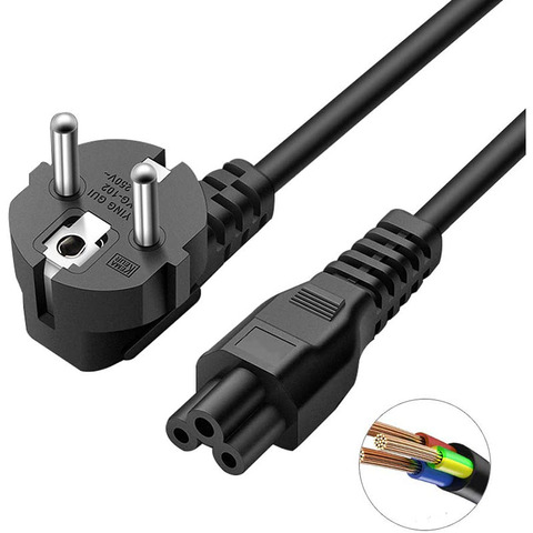 Cable adaptador de corriente Universal para ordenador portátil, cargador de 3 pines de 1,5 M para HP, Dell, Toshiba, Sony, ASUS, Lenovo, Samsung y notebook ► Foto 1/6