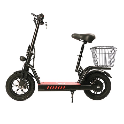 Patinete eléctrico plegable para adulto, alta calidad, 48V, 400W, 30KMH, 8/12/20AH, batería de litio ► Foto 1/6