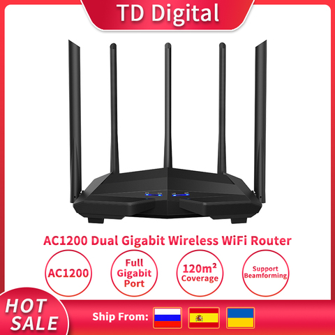 Router WiFi inalámbrico FSD GC11 AC1200M con antena de alta ganancia de 2,4G/5,0G router Wifi Router inalámbrico de doble banda, Control App ► Foto 1/6