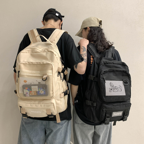 Alta capacidad de herramientas Ins las mujeres Mochila para niños niñas alta bolsas para la escuela de adolescentes nuevo impermeable mujeres Mochila ► Foto 1/6