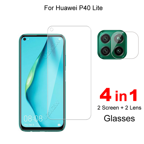 Película protectora de Pantalla protectora de vidrio para Huawei P40 Lite, cristal templado ► Foto 1/5