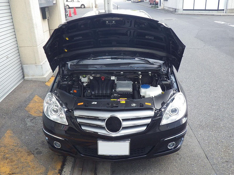 Capó delantero para mercedes-benz Clase B W245, amortiguadores de resorte de fibra de carbono, absorbente de apoyo ► Foto 1/5