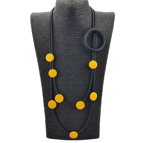 UKEBAY-gargantilla de diseño Original, collar de goma, joyería gótica, accesorios circulares, cadena étnica de madera, nuevo ► Foto 1/6