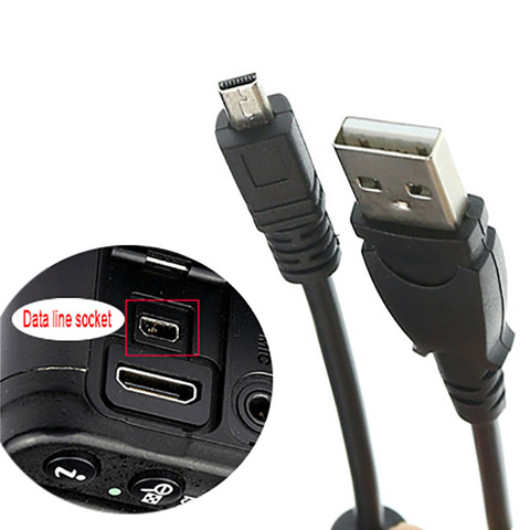 8-pin UC-E6 UC-E16 UC-E17 Cable de sincronización USB para NIKON D5100 D5200 D5000 D5500 D7100 D7200 Df D3200 1 V1 1V1 SLR Cámara cable USB ► Foto 1/6