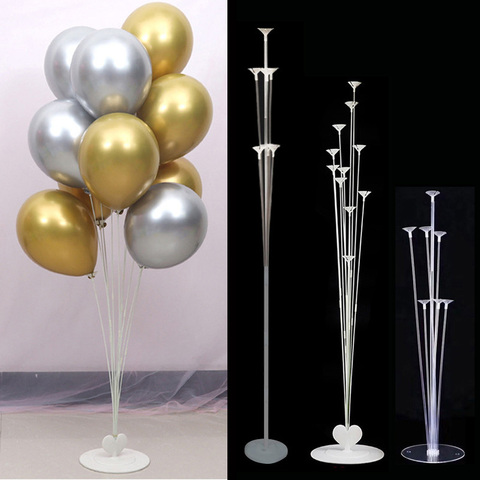 Soporte para globos de aire de 7/11 tubos, soporte para globos de globos metálicos para decoración de boda, suministros de fiesta de cumpleaños para adultos ► Foto 1/6