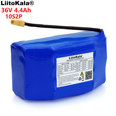 LiitoKala-Paquete de batería de iones de litio para patinete eléctrico, 36V, 4.4Ah, 4400mah, alto drenaje, 2 ruedas, autobalance, 18650 ► Foto 1/5