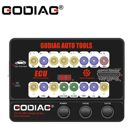 GODIAG-caja de ruptura GT100 OBD II, conector ECU, plataforma de prueba para mantenimiento/diagnóstico ECU, codificación de programa ► Foto 1/5