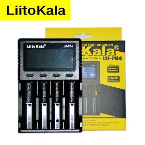 LiitoKala-cargador de batería de Lii-PD4 para 18650, 26650, 21700, 18350, AA, AAA, 3,7 V/3,2 V/1,2 V/batería de litio NiMH ► Foto 1/6