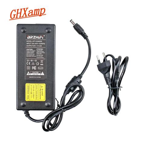 Amplificador Ghxamp DC24V, fuente de alimentación de 24V 6A, adaptador de corriente para TDA7498E TPA3116, Mini amplificador de potencia con enchufe europeo ► Foto 1/6