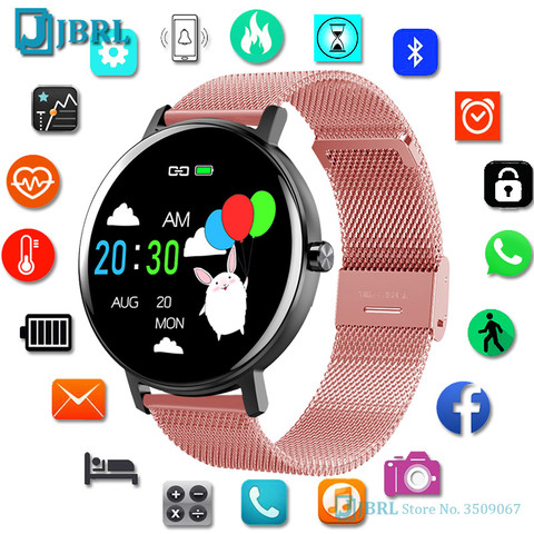 Reloj inteligente redondo con Bluetooth para hombre y mujer, reloj  inteligente electrónico con control de ejercicios para Android e IOS -  Historial de precios y revisión