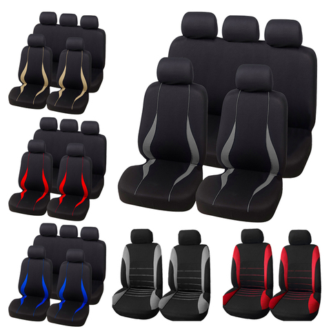 AUTOYOUTH-Fundas de asiento para coche, accesorios de Interior, Airbag, Compatible, cubierta de asiento para Toyota Camry, Volkswagen, gris ► Foto 1/6