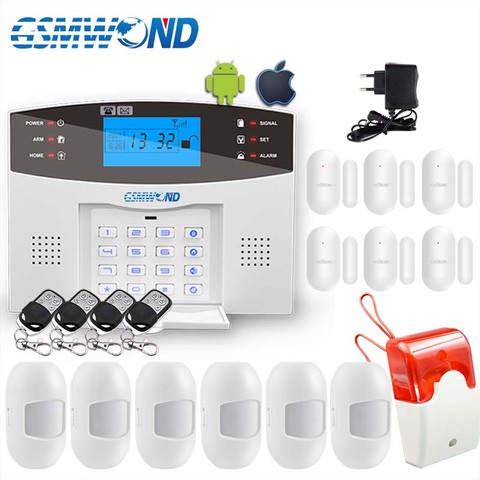 Cómodo teclado M2B inalámbrica GSM sistema de alarma de pantalla LCD para sistema de alarma antirrobo casa Sensor Detector de alarma ► Foto 1/6