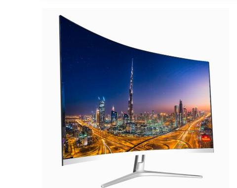 Monitor de pantalla curvada LED/LCD de 24 y 27 pulgadas, 60/75Hz, para juegos de competición, ordenador Full HD, pantalla de panel plano ► Foto 1/6