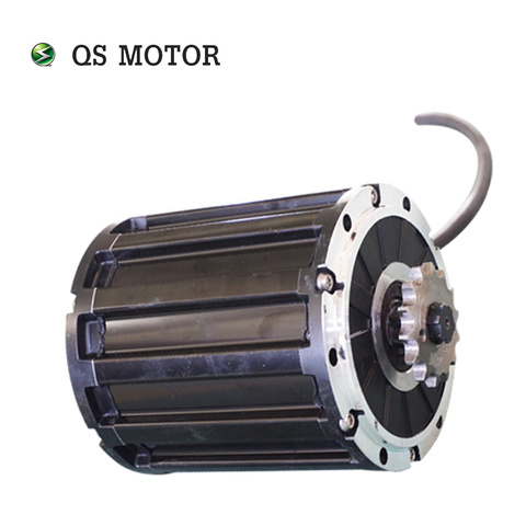 Motor de rueda dentada QS tipo 428, producto de lanzamiento, 120 2000W, 70H, Motor de tracción media para motocicleta eléctrica ► Foto 1/2