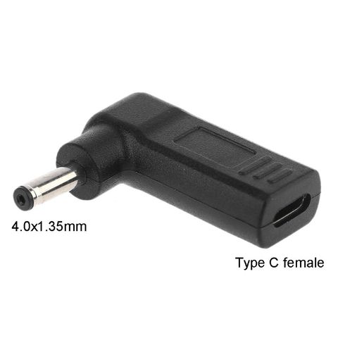 Adaptador de corriente continua USB tipo C hembra a 4,0mm x 1,35 macho conector Jack Convertidor para Asus Zenbook UX21A UX31A UX32A ► Foto 1/6