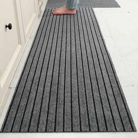 Alfombra de cocina antideslizante para el suelo alfombra de baño moderna, Felpudo de entrada, alfombras de salón para dormitorio, alfombras de cocina largas a rayas ► Foto 1/6