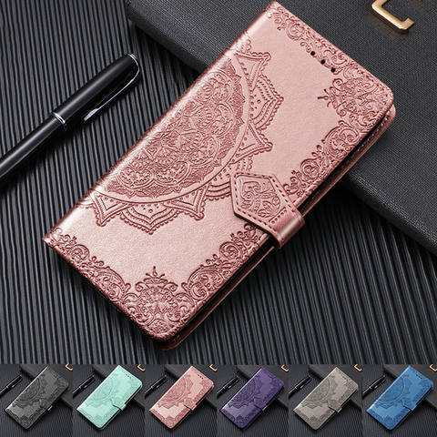 Retro Funda de cuero Flip para Samsung Galaxy A51 A71 M20 M30S S8 S10 5G S9 más S6 S7 borde S10e Nota 10 9 8 cartera cubierta de TPU ► Foto 1/6