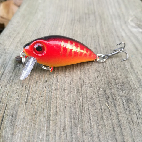 Mini señuelo Crankbait para Pesca, Wobblers 3,5g, cebo duro Artificial para lubina, Swimbait, aparejos de Pesca de trucha con forma de pececillo, 1 unidad ► Foto 1/6