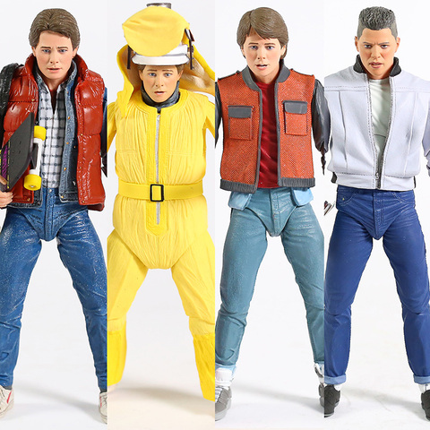 NECA a el futuro final Marty McFly Doc Brown Biff Tannen 7 