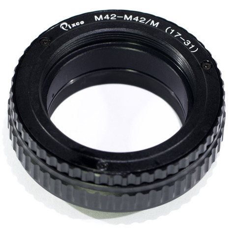 Pixco-adaptador de tubo helicoidal de enfoque ajustable, M42 a M42, de 17mm a 31mm ► Foto 1/6