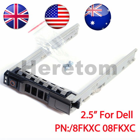 Bandeja HDD de 2,5 pulgadas Caddy 8FKXC 08FKXC para Dell PowerEdge R730 R630 R730XD R820 R920 con tornillos, novedad ► Foto 1/6