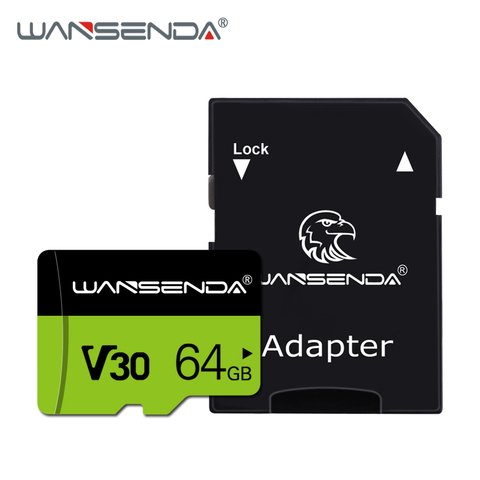 Wansenda-tarjeta microSD de alta calidad, 8GB, 16GB, 32GB, 64GB, 128GB, tarjeta de memoria TF para teléfono inteligente, tableta, cámara, Adaptador SD gratuito ► Foto 1/6