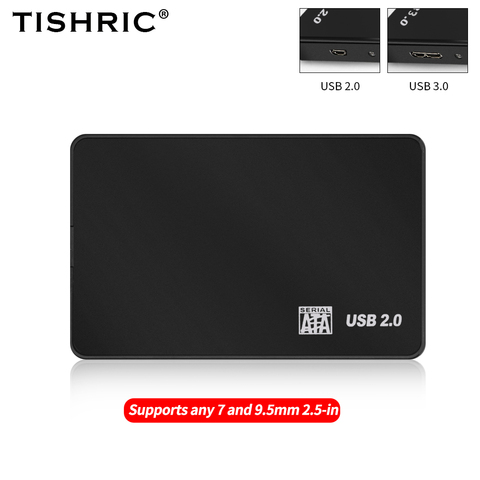 TISHRIC-Funda de disco duro para caja de disco duro de 2,5 pulgadas, adaptador SATA a USB 3,0, carcasa de disco duro externo de 8 TB ► Foto 1/6