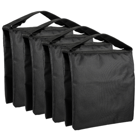 Bolsas de 4 paquetes de peso para estudio de vídeo y fotografía, soporte, Patio trasero, Patio exterior, deportes (negro) Súper pesado diseño de bolsa de arena Duty ► Foto 1/5