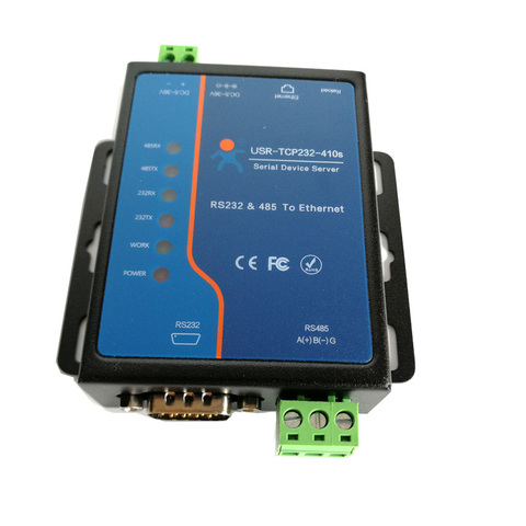 USR Usr-Tcp232-410S RS232 / RS485 Serial a adaptador de Ethernet/dispositivo IP servidor Ethernet convertidor compatible con DHCP/DNS ► Foto 1/6