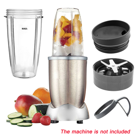 Behogar-piezas de repuesto para licuadora, Kit de accesorios con tapas de taza de 32OZ, mango de hoja cruzada para NUTRIBULLET de 600W, 4 Uds. ► Foto 1/6