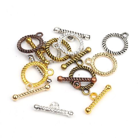 10 pares de colores 8 redondas mixtas de Metal broche OT gancho conector para joyería Diy accesorios de la pulsera al por mayor ► Foto 1/6