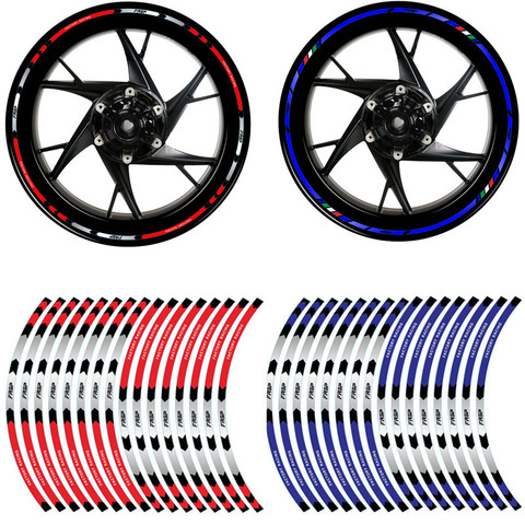 Tiras de pegatinas para neumático de motocicleta, cinta reflectante de llanta de 17 